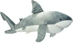 Jumbo Great White Shark Plush, Giant Stuffed Animal, Plush Toy, Gifts For Kids, 30 Inches