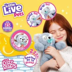 Little Live Pets Cozy Dozy Kip The Koala Bear - Over 25 Sounds And Reactions | Bedtime Buddies, Blanket And Pacifier Included | Stuffed Animal -Cuddle House Toys Shop 1458401a4e1a726993bb7171a62d2acc