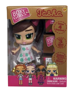 Boxy Girls Mini Dolls - Feature 3 Boxes To Unbox 4 Surprise Accessories (Tasha, Coco, Lina, Trinity, Ellie, Bee) 3 Inch -Cuddle House Toys Shop 24ae95fa59865160cac3c1e381efa0bd