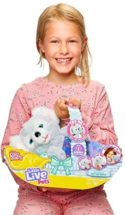 Little Live Pets Cozy Dozy Kip The Koala Bear - Over 25 Sounds And Reactions | Bedtime Buddies, Blanket And Pacifier Included | Stuffed Animal