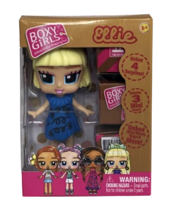 Boxy Girls Mini Dolls - Feature 3 Boxes To Unbox 4 Surprise Accessories (Tasha, Coco, Lina, Trinity, Ellie, Bee) 3 Inch -Cuddle House Toys Shop 3401dd68df647f502c84603b27f2b08d