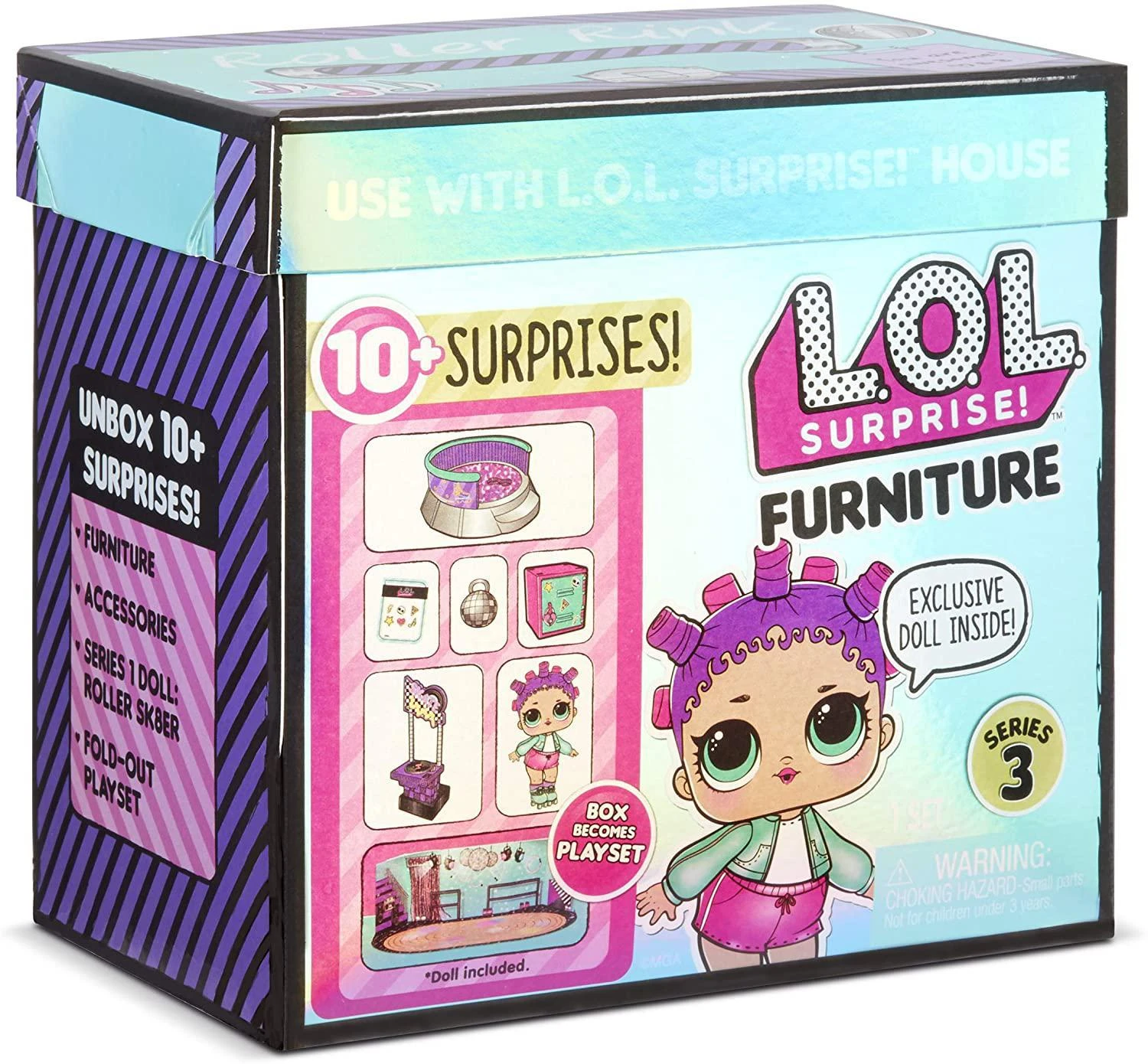 L.O.L. Surprise! Furniture Roller Rink With Roller Skater Doll & 10+ Surprises 6 L.O.L. Surprise! Furniture Roller Rink With Roller Skater Doll & 10+ Surprises - Image 6
