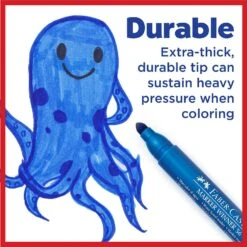 Faber-Castell Jumbo Broad Line Markers - 12 Colored Markers - Non-Toxic Supplies For Kids 20 Faber-Castell Jumbo Broad Line Markers - 12 Colored Markers - Non-Toxic Supplies For Kids -Cuddle House Toys Shop 3b0613af4c82b0d2b65f4fb0eeea4461
