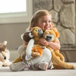 Wild Republic Squirrel Monkey With Baby Plush, Monkey Stuffed Animal, Plush Toy, Gifts For Kids, Hanging 20 Inches 3 Wild Republic Squirrel Monkey With Baby Plush, Monkey Stuffed Animal, Plush Toy, Gifts For Kids, Hanging 20 Inches - Image 3