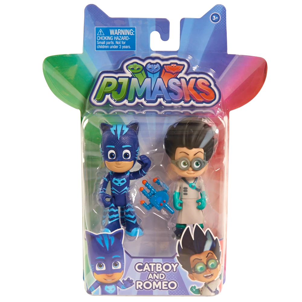 Disney Junior PJ Masks Action Figure 2-Pack Light-Up Assortment: Catboy & Romeo, Gekko Vs. Night Ninja, Owlette Vs. Luna Girl 4 Disney Junior PJ Masks Action Figure 2-Pack Light-Up Assortment: Catboy & Romeo, Gekko Vs. Night Ninja, Owlette Vs. Luna Girl - Image 4