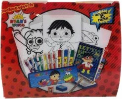 Ryan's World Mystery Art Box Set | Includes Pencil Case, Pencils, Markers, Eraser, Sharpener, Stickers, Notepad, Coloring Sheets 16 Ryan's World Mystery Art Box Set | Includes Pencil Case, Pencils, Markers, Eraser, Sharpener, Stickers, Notepad, Coloring Sheets -Cuddle House Toys Shop 5569de5e7d53f9324640ef1a424c3110