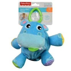 Fisher Price Have A Ball Hippo - Plush Hippo Pal With Satiny & Soft Fabrics, 2 Toys In 1!