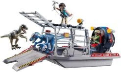 PLAYMOBIL Enemy Airboat With Raptor Building Set - Includes Two Figures, Two Dinosaurs, Removable Cage, Grappling Hook, Gas Can 9 PLAYMOBIL Enemy Airboat With Raptor Building Set - Includes Two Figures, Two Dinosaurs, Removable Cage, Grappling Hook, Gas Can -Cuddle House Toys Shop 59c80a742def4f1762f3f1c047be3de1