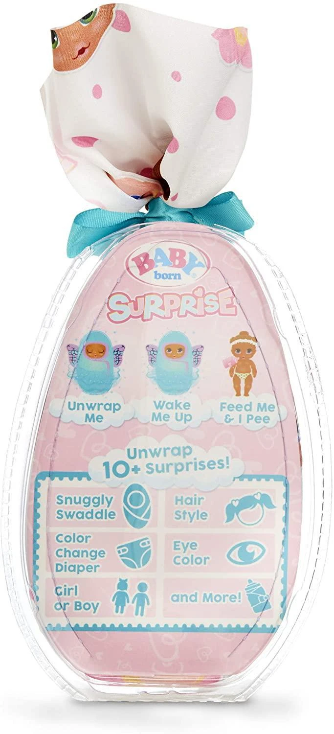 Baby Born Surprise Series 2 With Open Baby's Eyes, Feed Baby & They Pee, Color Change Diaper Action 5 Baby Born Surprise Series 2 With Open Baby's Eyes, Feed Baby & They Pee, Color Change Diaper Action - Image 5