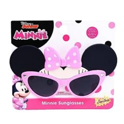 Sun-Staches Officially Licensed Disney Minnie Mouse Pink Bow Lil' Characters Sunglasses, Costume Party Favor Child Shades