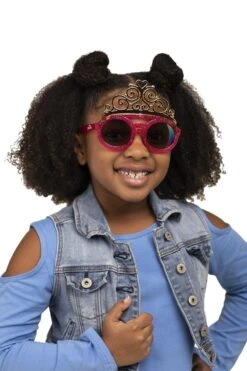 Sun-Staches Officially Licensed Disney Princess Pink Crown Sunglasses, Instant Costume Character Party Favor Shades UV, Pink, Gold, One Size -Cuddle House Toys Shop 67c9a579007110b1be40806e29593391