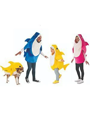Rubie's Kid's Daddy Shark Kids Costume With Sound Chip - Blue Shark Infant Romper 3 Rubie's Kid's Daddy Shark Kids Costume With Sound Chip - Blue Shark Infant Romper - Image 3