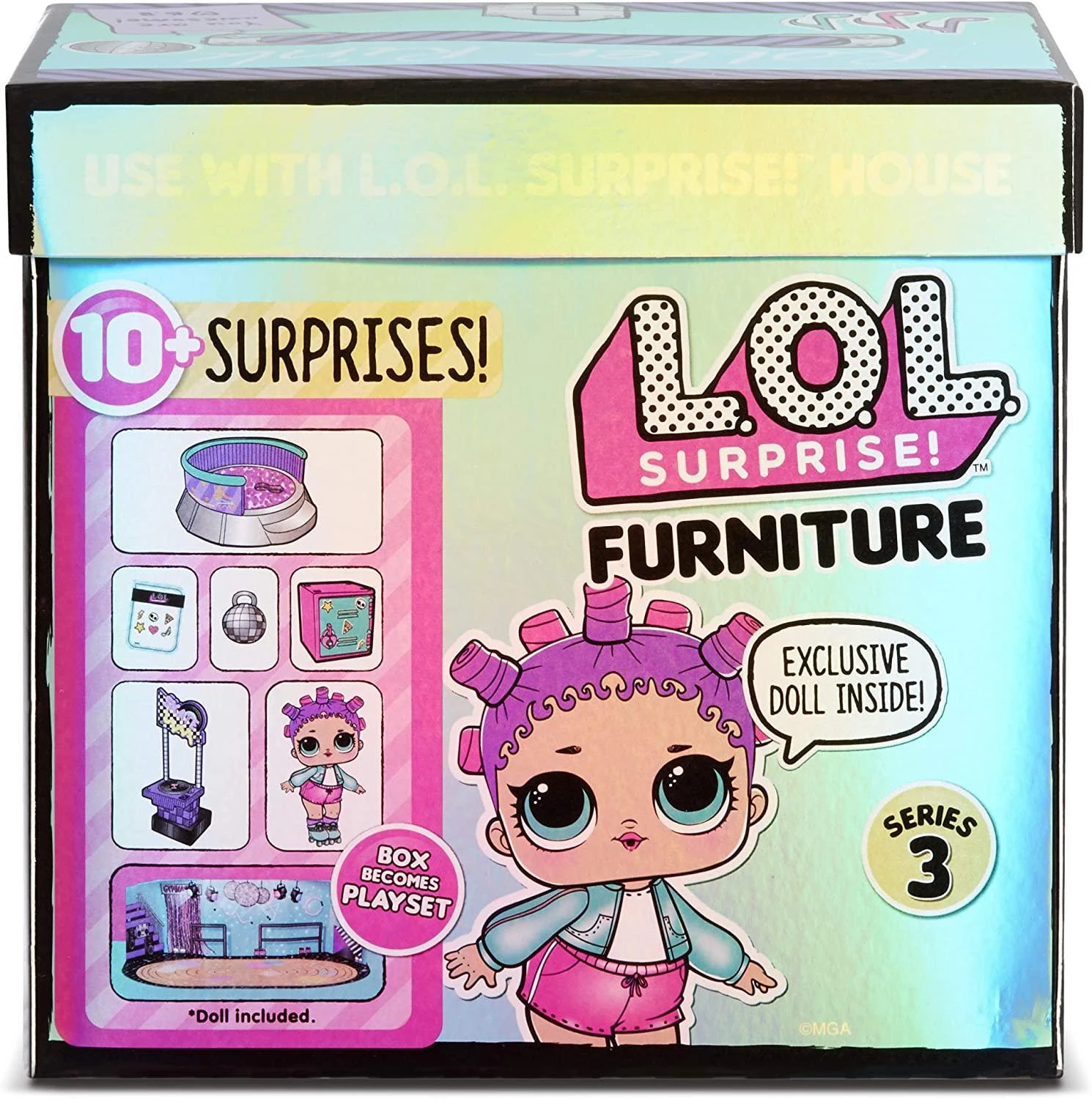 L.O.L. Surprise! Furniture Roller Rink With Roller Skater Doll & 10+ Surprises 5 L.O.L. Surprise! Furniture Roller Rink With Roller Skater Doll & 10+ Surprises - Image 5
