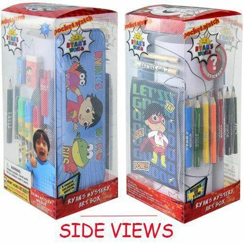 Ryan's World Mystery Art Box Set | Includes Pencil Case, Pencils, Markers, Eraser, Sharpener, Stickers, Notepad, Coloring Sheets 2 Ryan's World Mystery Art Box Set | Includes Pencil Case, Pencils, Markers, Eraser, Sharpener, Stickers, Notepad, Coloring Sheets - Image 2
