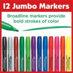 Faber-Castell Jumbo Broad Line Markers - 12 Colored Markers - Non-Toxic Supplies For Kids 21 Faber-Castell Jumbo Broad Line Markers - 12 Colored Markers - Non-Toxic Supplies For Kids -Cuddle House Toys Shop 82945c35bc9c8c6b021451a070769dec