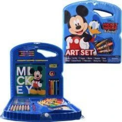 Disney Mickey Mouse Character Art Tote Activity Kit, Includes Markers, Crayons, Paint And More -Cuddle House Toys Shop 874ef5a455477d770c8bb7bd357ad9c0