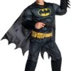 Rubie's Boys DC Comics Deluxe Batman Kids Costume, Black
