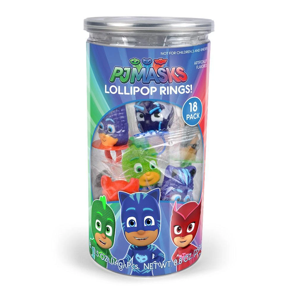 PJ Masks Character Shaped Hard Candy Lollipop Rings, Easter Candy, Party Favor, Individually Or 15 Pack 2 PJ Masks Character Shaped Hard Candy Lollipop Rings, Easter Candy, Party Favor, Individually Or 15 Pack - Image 2