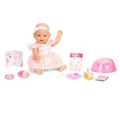 BABY Born Lil' Girl Baby Doll - Blue Eyes Pretend Play Doll - Great Gift Doll Playset Toy -Cuddle House Toys Shop 918346C31
