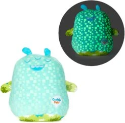 KIDS PREFERRED Double Sided Glow In The Dark Cuddle Pal Plush Toy, Pixel The Alien Stuffed Animal Plush 11.5 Inch -Cuddle House Toys Shop 919332