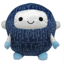 Cuddle Pal - Round Large Robot - Robo - Stuffed Plush 11.5"