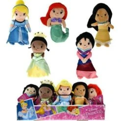 Disney Princess Stylized 5-inch Bean Plush Doll, Cinderella Features Cute Stylized Details Plush Toy