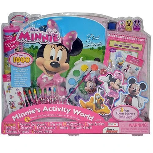Minnie Giant Art & Activity Tray Over 1000 Pieces -Including Minnie Notepads, Foam Stickers, Markers And Much More 2 Minnie Giant Art & Activity Tray Over 1000 Pieces -Including Minnie Notepads, Foam Stickers, Markers And Much More - Image 2