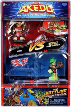 Target Akedo Ultimate Arcade Warriors Series 1 Axel VS. Epic Miss Slither Mini Battling Action Figure VERSUS Pack