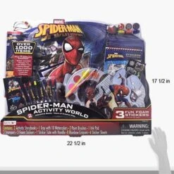 Artist Marvel Superheroes Spiderman Activity Giant Stationery Gift Set 1000pcs- Story Book, Painting Kit, Crayons, Stampers, Foam Stickers -Cuddle House Toys Shop ArtistMarvelSuperheroesSpidermanWorldofActivityGiantStationeryGiftSet4