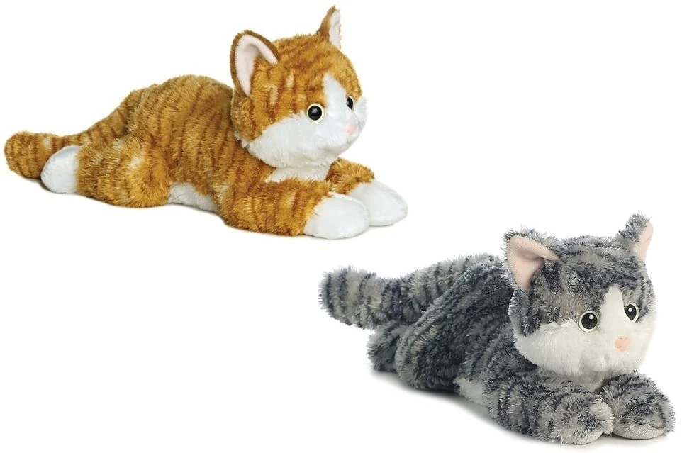 Aurora World Flopsie Cat Plush Animal Toy - 12 Inch Chester Or Oreo, Multicolor 1 Aurora World Flopsie Cat Plush Animal Toy - 12 Inch Chester Or Oreo, Multicolor