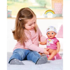 BABY Born Lil' Girl Baby Doll - Blue Eyes Pretend Play Doll - Great Gift Doll Playset Toy -Cuddle House Toys Shop BABYBornLil GirlBabyDoll BlueEyesPretendPlayDollToyPlayset4