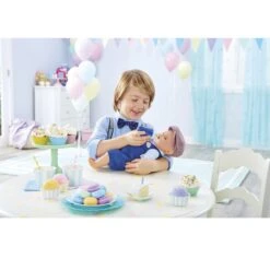 BABY Born Interactive Boy Baby Doll Party Theme – Blue Eyes With 9 Ways To Nurture (Eats, Drinks, Cries, Sleeps, Bathes, And Wets) -Cuddle House Toys Shop BABYbornInteractiveBoyBabyDoll4