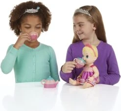 Baby Alive Tea ‘n Sparkles Baby Pretend Play Doll, Color-Changing Tea Set, Doll Accessories, Drinks, Wets (Assortment Styles) -Cuddle House Toys Shop BabyAliveLil SipsBabyHasaTeaPartyDoll Blonde 10