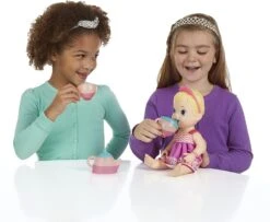 Baby Alive Tea ‘n Sparkles Baby Pretend Play Doll, Color-Changing Tea Set, Doll Accessories, Drinks, Wets (Assortment Styles) -Cuddle House Toys Shop BabyAliveLil SipsBabyHasaTeaPartyDoll Blonde 11