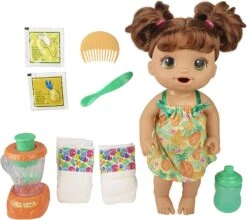 Baby Alive Magical Mixer Baby Doll: Pineapple Treat, Strawberry Shake - Pretend Play Doll (Assortment Styles) -Cuddle House Toys Shop BabyAliveMagicalMixerBabyDollTropicalTreat