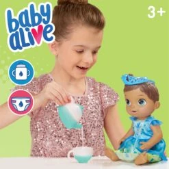 Baby Alive Tea ‘n Sparkles Baby Pretend Play Doll, Color-Changing Tea Set, Doll Accessories, Drinks, Wets (Assortment Styles) -Cuddle House Toys Shop BabyAliveTeanSparkles Color ChangingTeaSet4