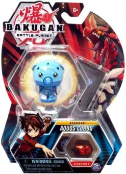 Ross Bakugan, Aquos Cubbo, 2 Inches Tall Collectible Transforming Creature, For Ages 6 & Up, Multicolor