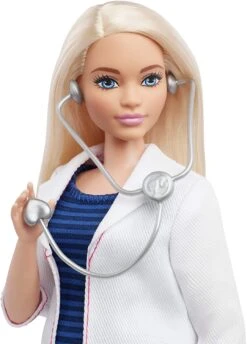 Barbie Careers Doctor Doll - Blonde Hair With Stethoscope -Cuddle House Toys Shop BarbieCareersDoctorDoll BlondeHairwithStethoscope3