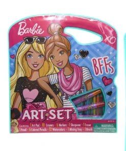 Bendon Barbie Character Art Activity Tote Set - Feature: Pencils, Markers, Crayons And Beyond, All Inspired By Barbie