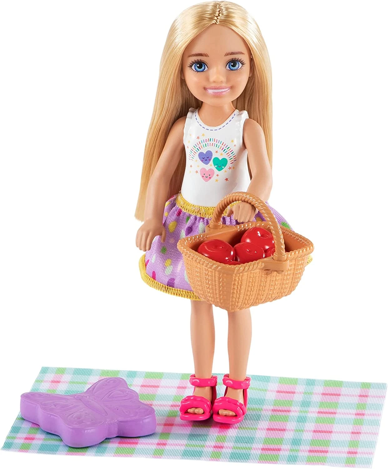 Barbie Chelsea Picnic Playset With Chelsea Doll (6-in Blonde), Pet Kitten, Picnic Table, Umbrella, Basket & Accessories 5 Barbie Chelsea Picnic Playset With Chelsea Doll (6-in Blonde), Pet Kitten, Picnic Table, Umbrella, Basket & Accessories - Image 5