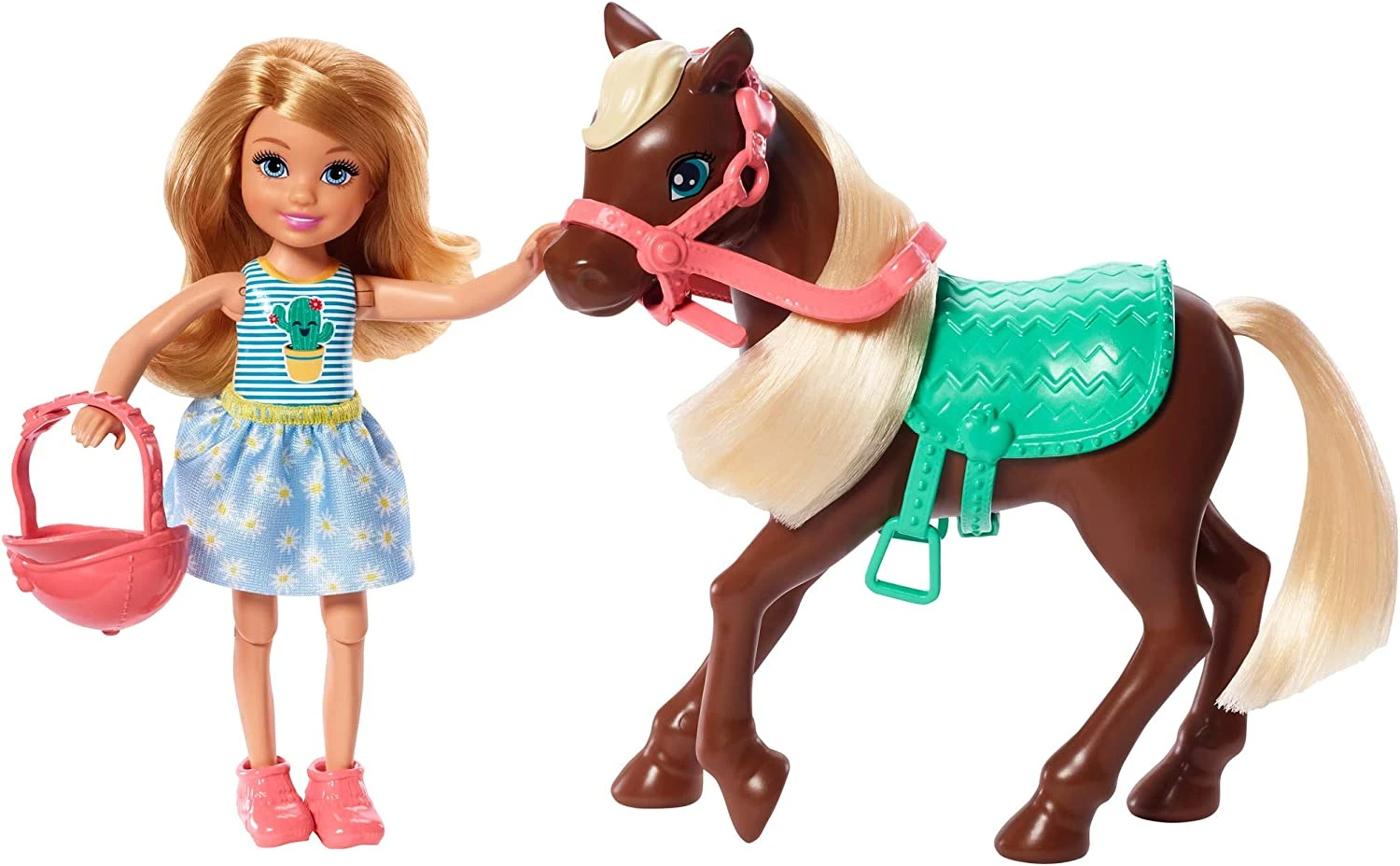Barbie Club Chelsea Doll And Horse, 6-inch Blonde, Wearing Fashion And Accessories 2 Barbie Club Chelsea Doll And Horse, 6-inch Blonde, Wearing Fashion And Accessories - Image 2