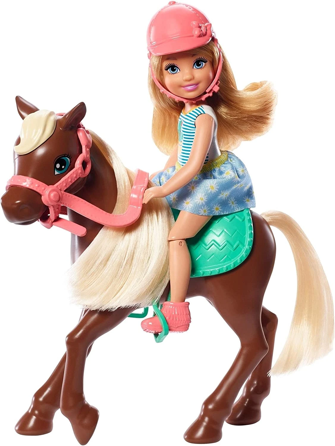 Barbie Club Chelsea Doll And Horse, 6-inch Blonde, Wearing Fashion And Accessories 4 Barbie Club Chelsea Doll And Horse, 6-inch Blonde, Wearing Fashion And Accessories - Image 4