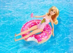 Barbie Doll With Donut Shaped Inflatable Toy & Lemonade Maker - Barbie Pool Party Set 9 Barbie Doll With Donut Shaped Inflatable Toy & Lemonade Maker - Barbie Pool Party Set -Cuddle House Toys Shop BarbieDollDonutShapedInflatableToy BarbiePoolPartySet1