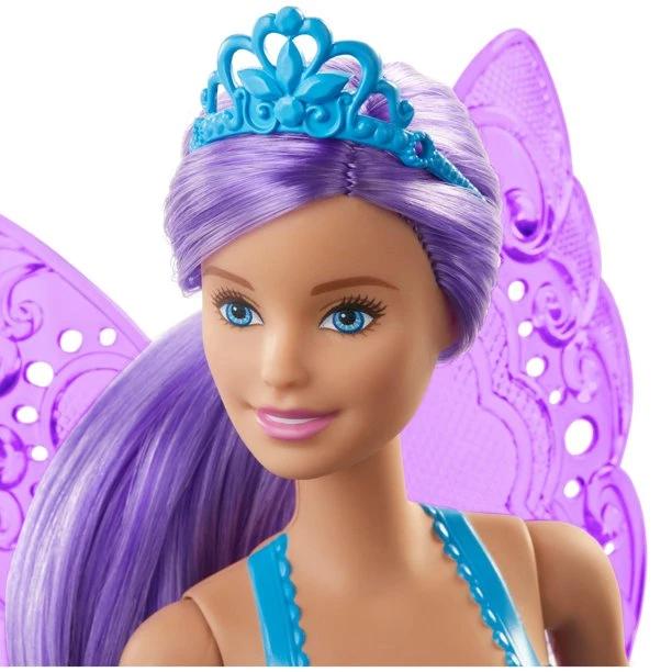 Barbie Dreamtopia Fairy Doll, 12-Inch, Purple Hair, With Wings And Tiara 3 Barbie Dreamtopia Fairy Doll, 12-Inch, Purple Hair, With Wings And Tiara - Image 3