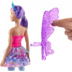 Barbie Dreamtopia Fairy Doll, 12-Inch, Purple Hair, With Wings And Tiara 10 Barbie Dreamtopia Fairy Doll, 12-Inch, Purple Hair, With Wings And Tiara -Cuddle House Toys Shop BarbieDreamtopiaFairyDoll 12 Inch PurpleHair WithWingsAndTiara4