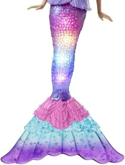 Barbie Dreamtopia Twinkle Lights Mermaid Doll (12 In, Blonde) With Water-Activated Light-Up Feature And Pink-Streaked Hair 8 Barbie Dreamtopia Twinkle Lights Mermaid Doll (12 In, Blonde) With Water-Activated Light-Up Feature And Pink-Streaked Hair -Cuddle House Toys Shop BarbieDreamtopiaTwinkleLightsMermaidDoll3