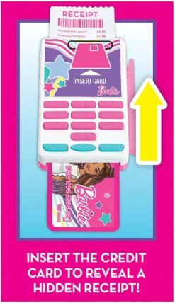 Barbie Trendy Cash Register With Sounds, Pretend Money, And Credit Card Reader, 9 Piece Playset, By Just Play 11 Barbie Trendy Cash Register With Sounds, Pretend Money, And Credit Card Reader, 9 Piece Playset, By Just Play -Cuddle House Toys Shop BarbieTrendyCashRegisterwithSounds PretendMoney andCreditCardReader 9PiecePlayset byJustPlay34