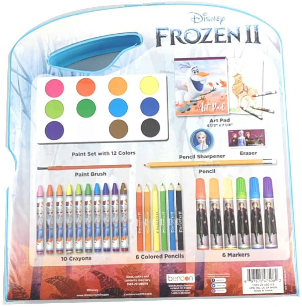 Disney Frozen 2 Character Art Tote Activity Set - 1 Art Pad, 10 Crayons, 6 Markers, 6 Colored Pencils 2 Disney Frozen 2 Character Art Tote Activity Set - 1 Art Pad, 10 Crayons, 6 Markers, 6 Colored Pencils - Image 2