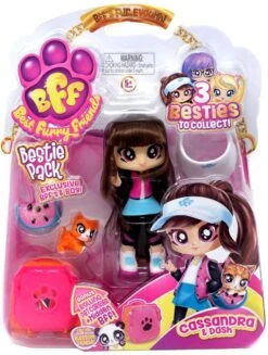 BFF (best Furry Friends) Bestie Doll Figure Playset: Cassandra & Dash, Angelina & Stardust, Zoe & Zara -Cuddle House Toys Shop BestFurryFriendsCassandra DashBFFBestie