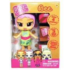 Boxy Girls Mini Dolls - Feature 3 Boxes To Unbox 4 Surprise Accessories (Tasha, Coco, Lina, Trinity, Ellie, Bee) 3 Inch -Cuddle House Toys Shop Boxy Girls Mini Dolls BEE